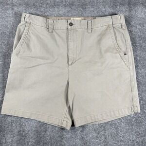 The Territory Ahead Short Men's 38x7.5 Beige Mission Comfort Chino Stretch Waist